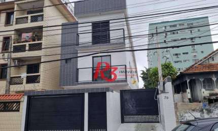 Village com 2 dormitórios à venda, 90 m² por R$ 605.000,00 - Campo Grande - Santos/SP