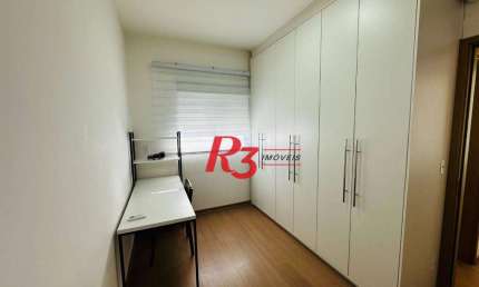 Apartamento com 1 dormitório para alugar, 45 m² por R$ 4.500,00/mês - Campo Grande - Santos/SP
