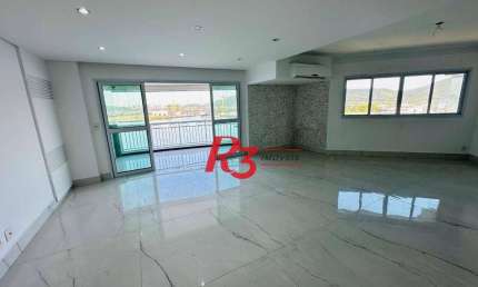Apartamento com 3 dormitórios para alugar, 199 m² por R$ 18.200,00/mês - Ponta da Praia - Santos/SP