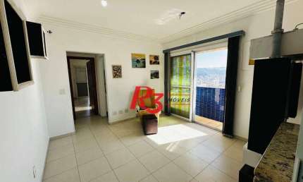 Apartamento com 1 dormitório à venda, 58 m² por R$ 520.000,00 - Gonzaga - Santos/SP