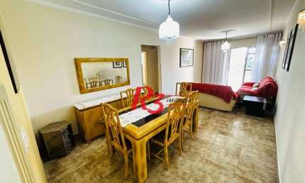 Apartamento com 3 dormitórios à venda, 130 m² por R$ 650.000,00 - Campo Grande - Santos/SP