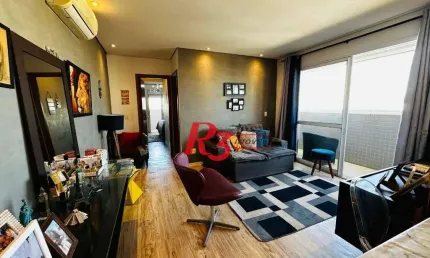Apartamento com 2 dormitórios à venda, 82 m² por R$ 1.020.000,00 - Gonzaga - Santos/SP