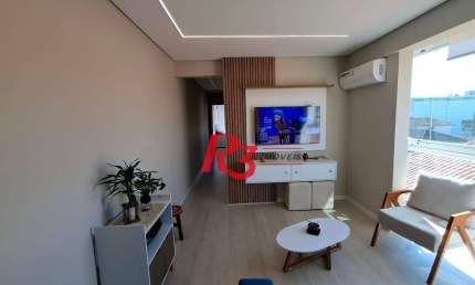 Apartamento com 2 dormitórios à venda, 54 m² por R$ 525.000,00 - Campo Grande - Santos/SP