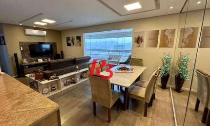 Apartamento com 3 dormitórios à venda, 96 m² por R$ 999.000,00 - Vila Belmiro - Santos/SP