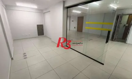 Sala para alugar, 52 m² por R$ 3.500/mês -Santos/SP
