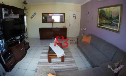 Apartamento com 2 dormitórios à venda, 107 m² por r$ 382.000,00 - macuco - santos/sp