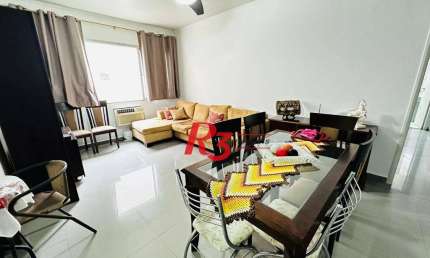 Apartamento com 2 dormitórios à venda, 106 m² por R$ 720.000,00 - Aparecida - Santos/SP