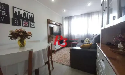 Apartamento à venda, 52 m² por r$ 325.000,00 - marapé - santos/sp