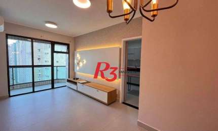 Apartamento com 2 dormitórios, 95 m² - venda por R$ 800.000,00 ou aluguel por R$ 4.000,00/mês - Pompéia - Santos/SP