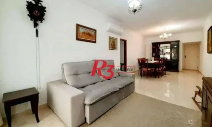 Apartamento com 2 dormitórios para alugar, 115 m² por R$ 4.800,02/mês - Ponta da Praia - Santos/SP