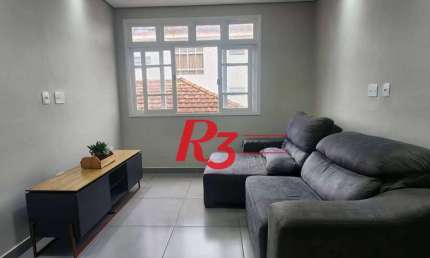 Apartamento com 2 dormitórios para alugar, 70 m² por R$ 3.500,02/mês - Embaré - Santos/SP
