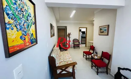 Apartamento com 2 dormitórios à venda, 72 m² por r$ 960.000,00 - boqueirão - santos/sp