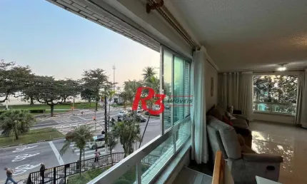 Apartamento com 3 dormitórios para alugar, 180 m² por R$ 7.500,02/mês - Boqueirão - Santos/SP