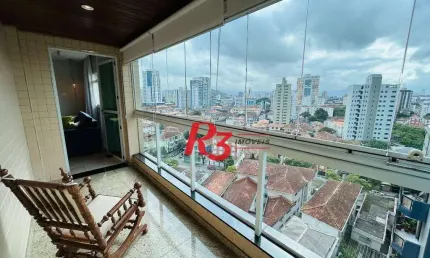 Apartamento com 3 dormitórios à venda, 138 m² por R$ 1.350.000 - Boqueirão - Santos/SP