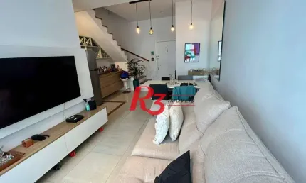 Apartamento no loft santos com 2 dormitórios à venda, 83 m² por r$ 800.000 - gonzaga - santos/sp