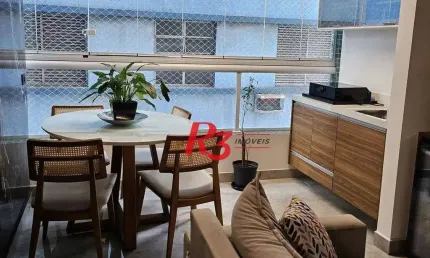 Apartamento com 3 dormitórios à venda, 108 m² por r$ 1.440.000,00 - itararé - são vicente/sp
