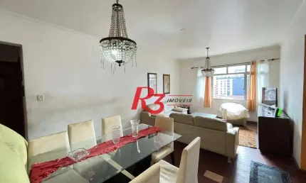 Apartamento com 2 dormitórios, 90 m² - venda por R$ 430.000,00 ou aluguel por R$ 5.185,00/mês - Marapé - Santos/SP