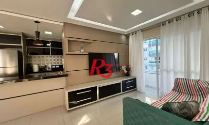 Apartamento com 2 dormitórios à venda, 75 m² por r$ 750.000,00 - josé menino - santos/sp