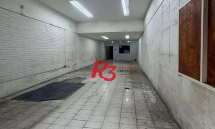 Loja para alugar, 400 m² por r$ 10.000,00/mês - docas - santos/sp
