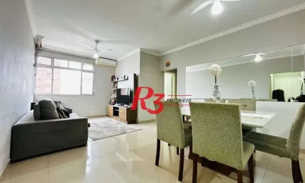 Apartamento com 2 dormitórios à venda, 115 m² por r$ 720.800,00 - boqueirão - santos/sp