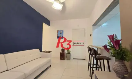 Apartamento com 2 dormitórios para alugar, 64 m² por R$ 3.600,00/mês - Encruzilhada - Santos/SP