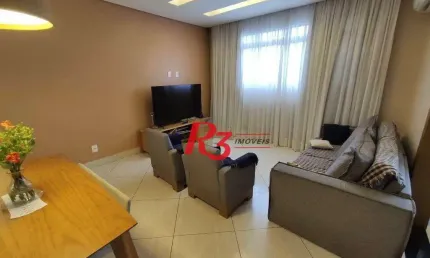 Apartamento com 3 dormitórios à venda, 110 m² por r$ 630.000,00 - campo grande - santos/sp