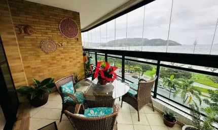 Apartamento com 4 dormitórios à venda, 297 m² por r$ 5.600.000,00 - aparecida - santos/sp