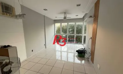 Apartamento com 2 dormitórios para alugar, 80 m² por R$ 4.000,00/mês - Campo Grande - Santos/SP