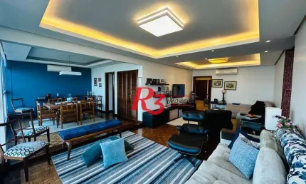 Apartamento com 4 dormitórios à venda, 240 m² por R$ 3.000.000,00 - Boqueirão - Santos/SP