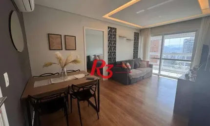 Apartamento com 1 dormitório à venda, 57 m² por R$ 850.000,00 - Gonzaga - Santos/SP