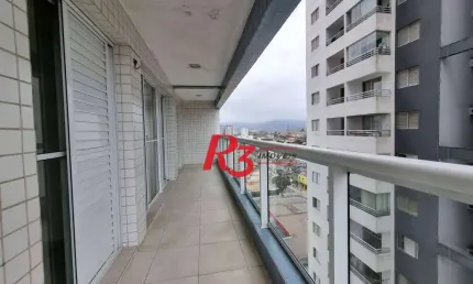 Apartamento com 2 dormitórios para alugar, 80 m² por R$ 4.925,00/mês - Macuco - Santos/SP
