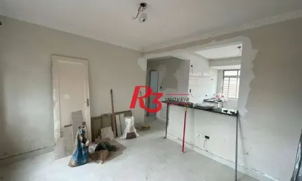 Apartamento com 2 dormitórios para alugar, 75 m² por R$ 3.000,00/mês - Boqueirão - Santos/SP