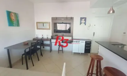 Kitnet com 1 dormitório, 36 m² - venda por R$ 330.000,00 ou aluguel por R$ 3.000,00/mês - Gonzaga - Santos/SP