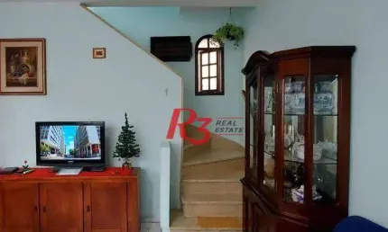 Sobrado com 2 dormitórios, 85 m² - venda por R$ 410.000,00 ou aluguel por R$ 3.300,00/mês - Gonzaga - Santos/SP