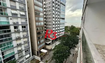 Apartamento com 2 dormitórios para alugar, 92 m² por r$ 4.500,00/mês - gonzaga - santos/sp