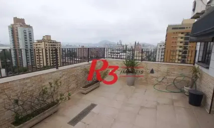 Cobertura com 2 dormitórios à venda, 145 m² por R$ 645.000,00 - Ponta da Praia - Santos/SP