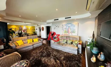 Apartamento com 4 dormitórios à venda, 262 m² por r$ 4.800.000,00 - aparecida - santos/sp
