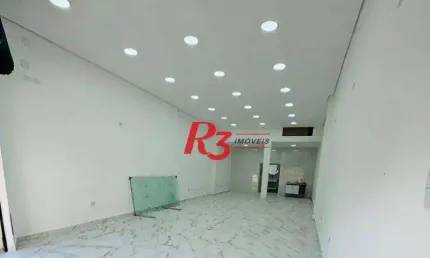 Loja para alugar, 100 m² por r$ 12.000,00/mês - ponta da praia - santos/sp