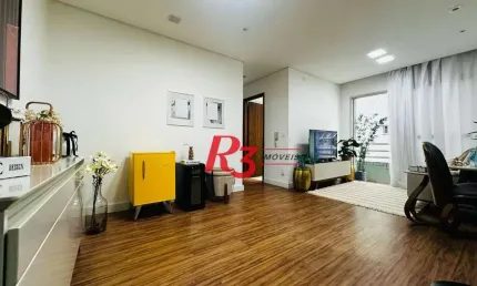 Apartamento com 2 dormitórios à venda, 67 m² por R$ 440.000,00 - Encruzilhada - Santos/SP