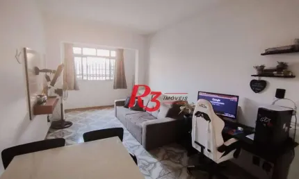 Apartamento com 3 dormitórios para alugar, 118 m² por R$ 3.600,02/mês - Macuco - Santos/SP