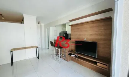 Apartamento com 1 dormitório, 53 m² - venda por r$ 690.000,00 ou aluguel por r$ 4.500,00/mês - ponta da praia - santos/sp