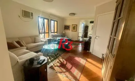 Apartamento com 4 dormitórios à venda, 196 m² por r$ 1.350.000,00 - boqueirão - santos/sp