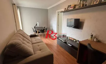 Apartamento com 1 dormitório para alugar, 65 m² - Ponta da Praia - Santos/SP