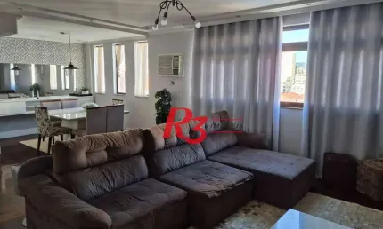 Apartamento com 4 dormitórios à venda, 173 m² por r$ 1.060.000,00 - gonzaga - santos/sp