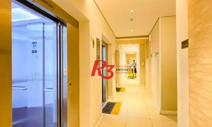Apartamento com 2 dormitórios para alugar, 49 m² por r$ 3.000,00/mês - areia branca - santos/sp
