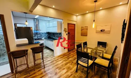 Apartamento para alugar, 63 m² por r$ 4.500,00 - josé menino - santos/sp