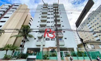 Apartamento com 2 dormitórios à venda, 62 m² por R$ 440.000,00 - Encruzilhada - Santos/SP