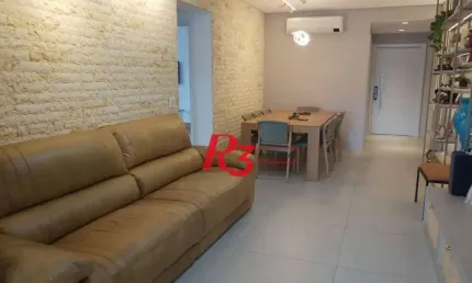 Apartamento com 3 dormitórios à venda, 132 m² por r$ 2.100.000,00 - pompéia - santos/sp