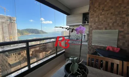 Apartamento com 2 dormitórios para alugar, 111 m² por r$ 9.950,00/mês - ponta da praia - santos/sp