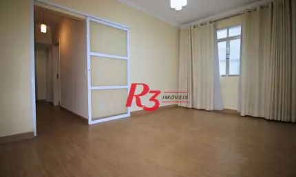Apartamento com 2 dormitórios para alugar, 80 m² por r$ 3.000,00/mês - vila matias - santos/sp